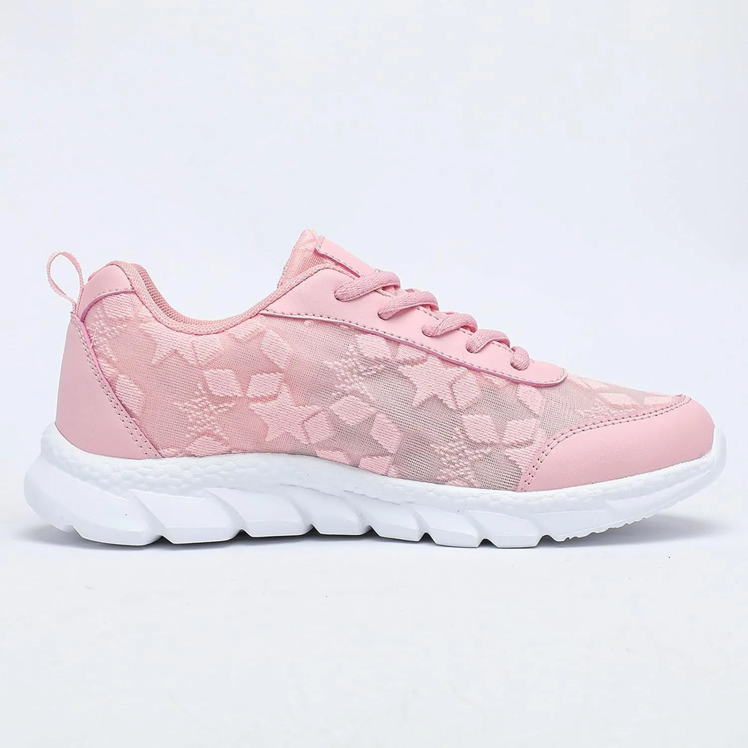 Flying Weaving Sneakers Women New Korean Fashion Round Head Lace Up Casual Shoes Thick Bottom Running Easy Works Shoes