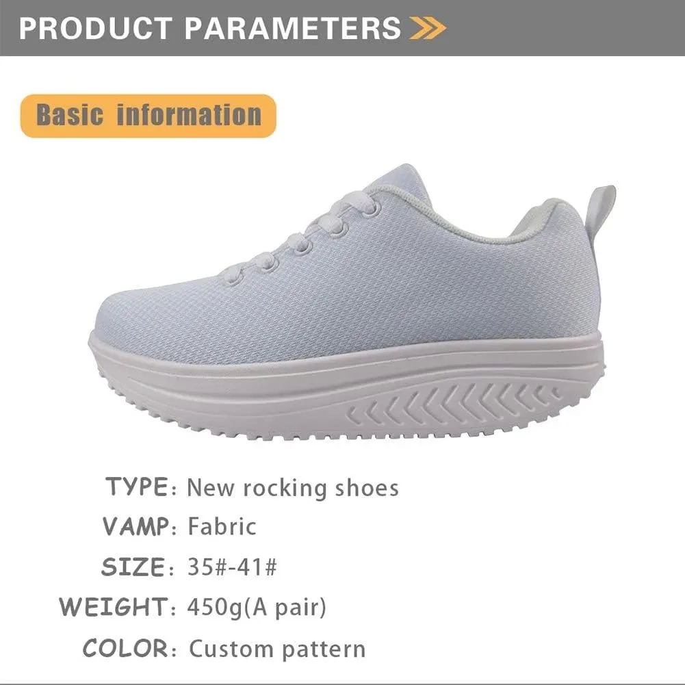 FOR U DESIGNS Women's Sneakers Platform Walking Shoes Casual Lace Up Running Shoes
