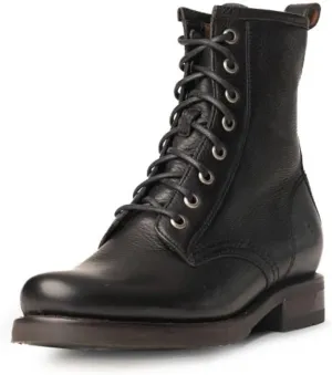 Frye Veronica Womens Combat Boots Crafted from Hand-Burnished Vintage Italian Leather with Genuine Stitch-Down Welt Construction and Leather Lining  6  Shaft Height