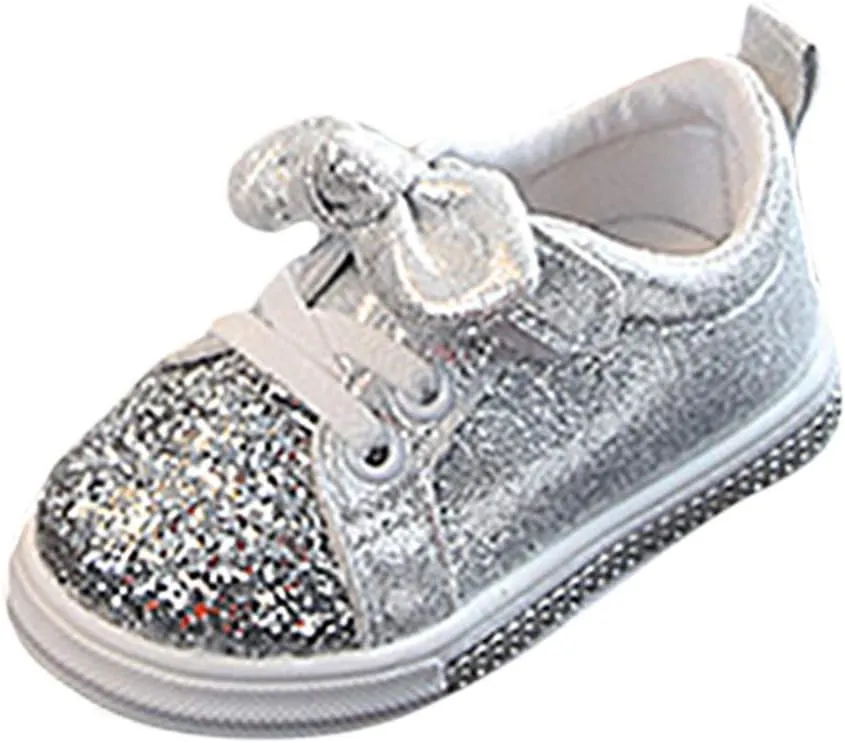 Girls Sneakers,Sequins Sport Bowknot Run Bling Crystal Baby Girls Boys Children Shoes Baby Shoes Baby Shows