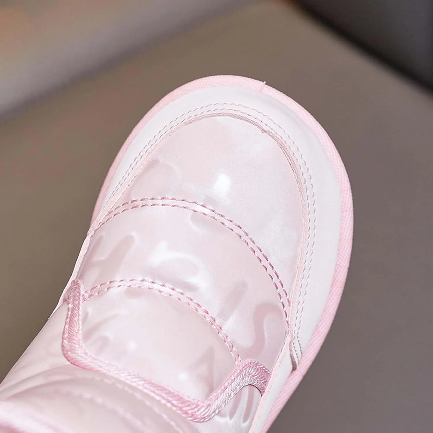 Girl's Warm Winter Boots Girls Boys Snow Boots Outdoor Warm Comfortable Non Slip Mid Calf Cute Furry Lined Shoes