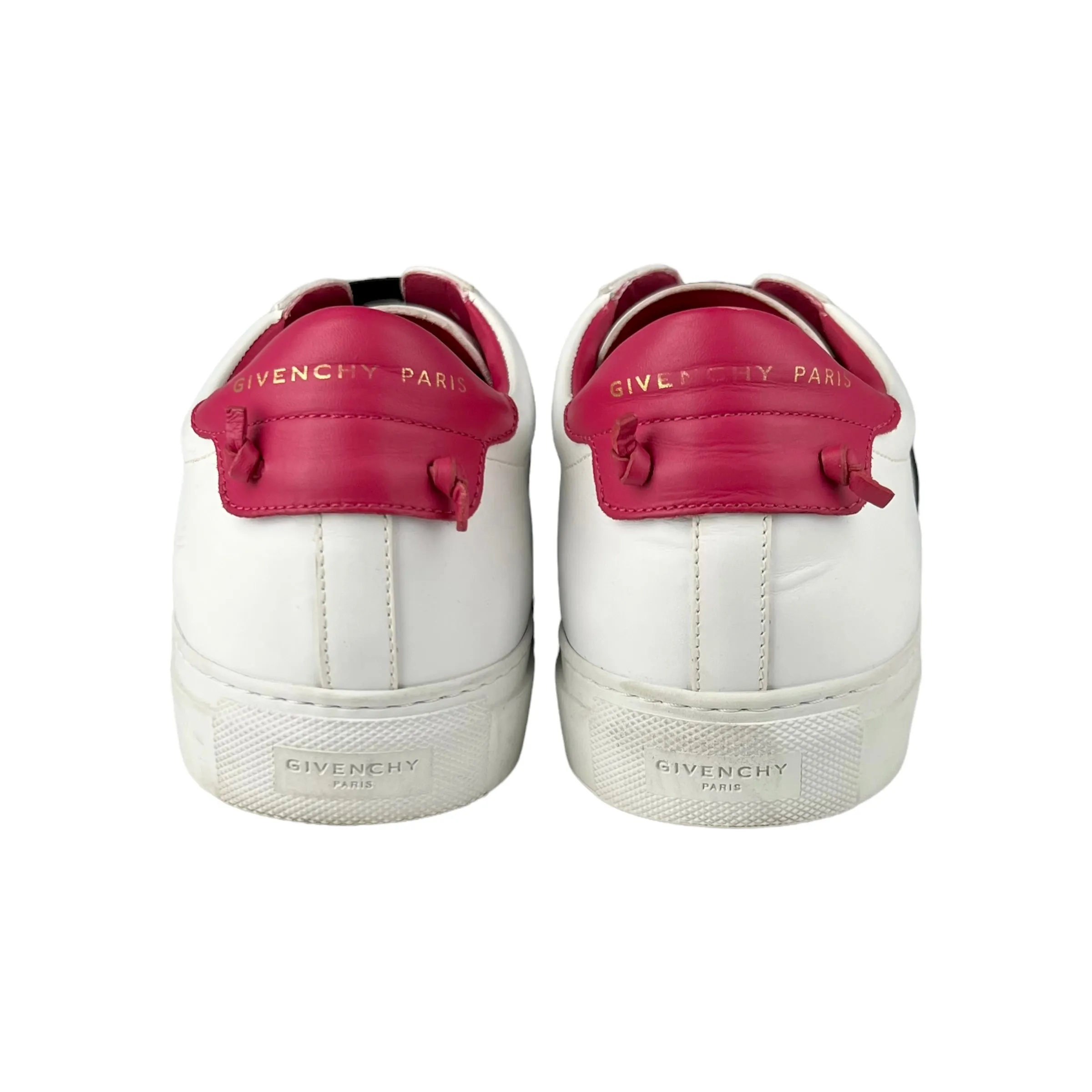 Givenchy Men's Paris Strap White & Fuchsia Sneakers