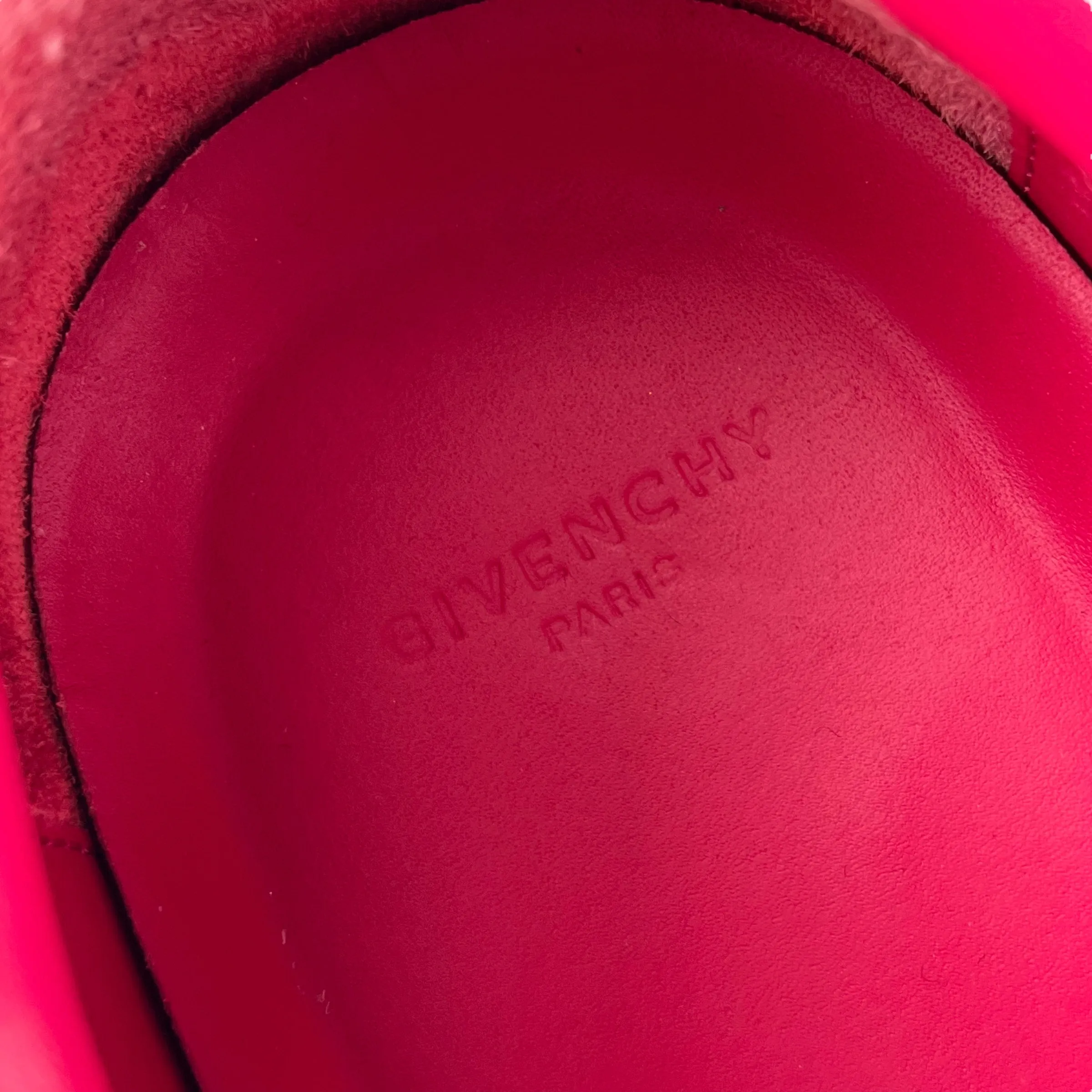 Givenchy Men's Paris Strap White & Fuchsia Sneakers