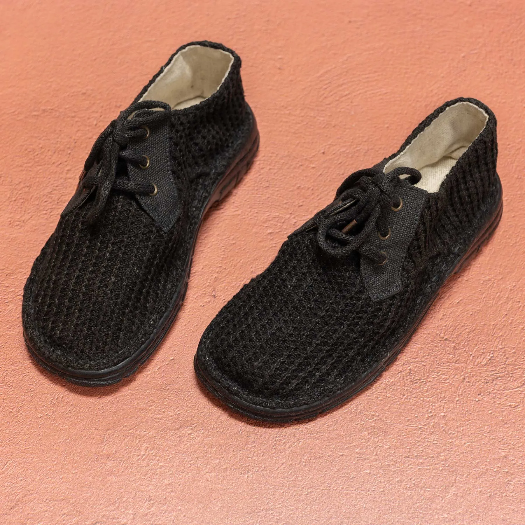 GRIEG Glue-free Handmade Organic Hemp Knit Shoes (Men's Sizes)