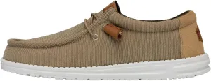 Hey Dude Men's Wally Corduroy Multiple Colors & Sizes | Men’s Shoes | Men's Lace Up Loafers | Comfortable & Light-Weight