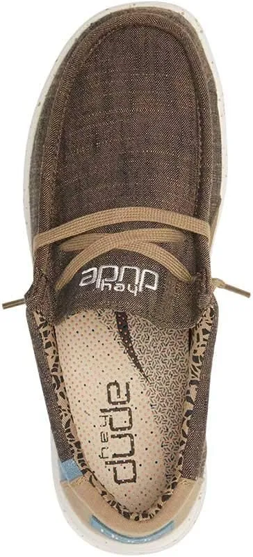 Hey Dude Men's Wally Funk | Men’s Shoes | Men's Lace Up Loafers | Comfortable & Light-Weight