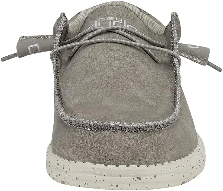 Hey Dude Men's Wally Recycled Leather | Men’s Shoes | Men's Lace Up Loafers | Comfortable & Light-Weight