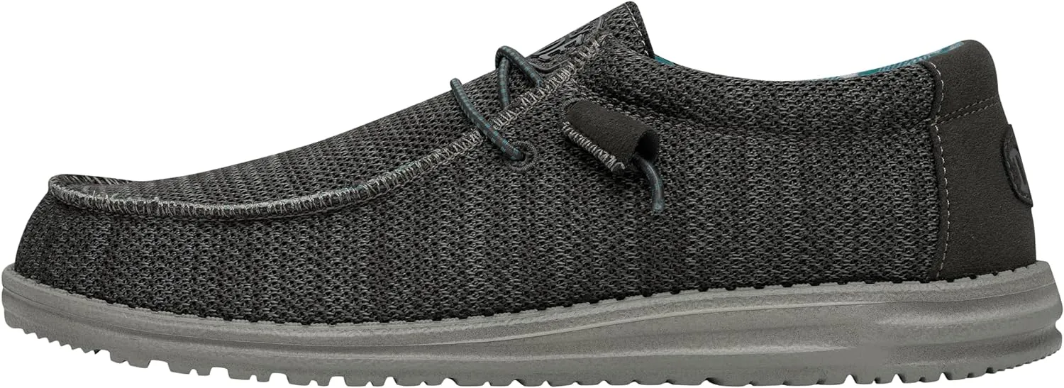Hey Dude Men's Wally Sox | Men’s Shoes | Men's Lace Up Loafers | Comfortable & Light-Weight