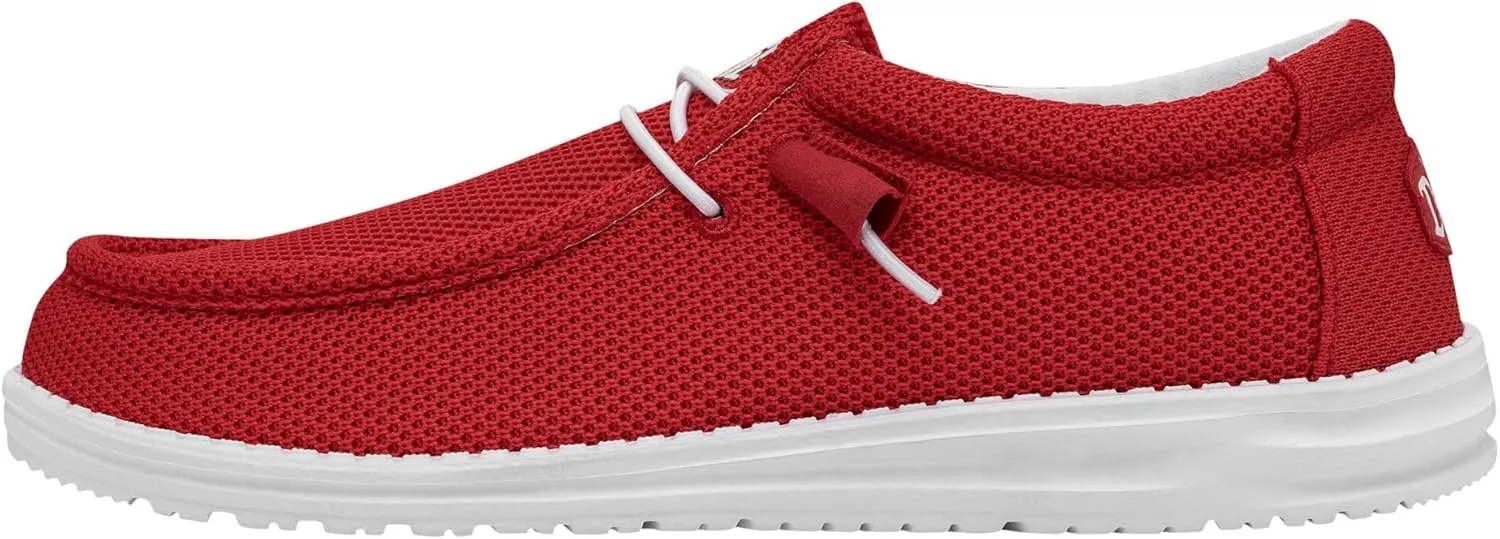 Hey Dude Men's Wally Sox | Retired Men’s Shoes | Men's Lace Up Loafers | Comfortable & Light-Weight