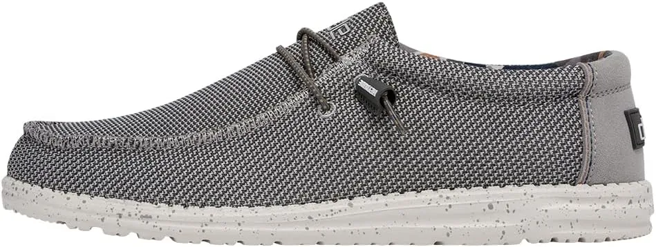 Hey Dude Men's Wally Sox | Retired Men’s Shoes | Men's Lace Up Loafers | Comfortable & Light-Weight