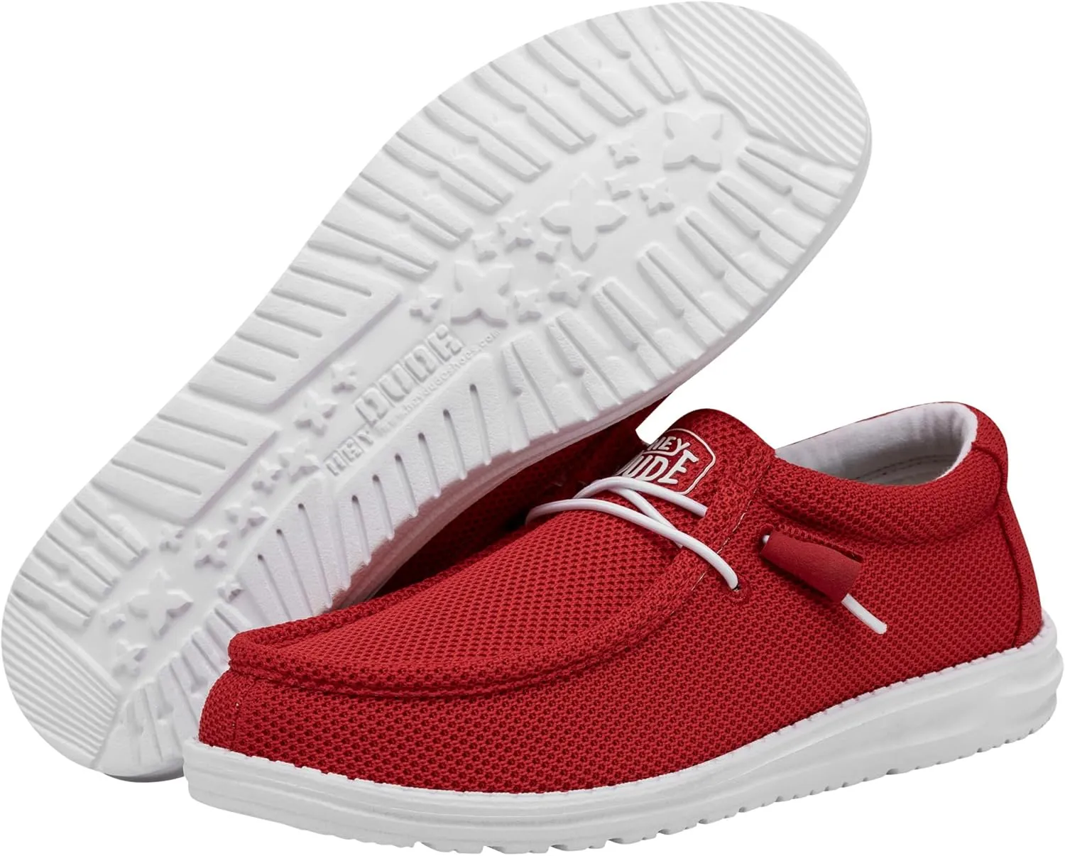 Hey Dude Men's Wally Sox | Retired Men’s Shoes | Men's Lace Up Loafers | Comfortable & Light-Weight
