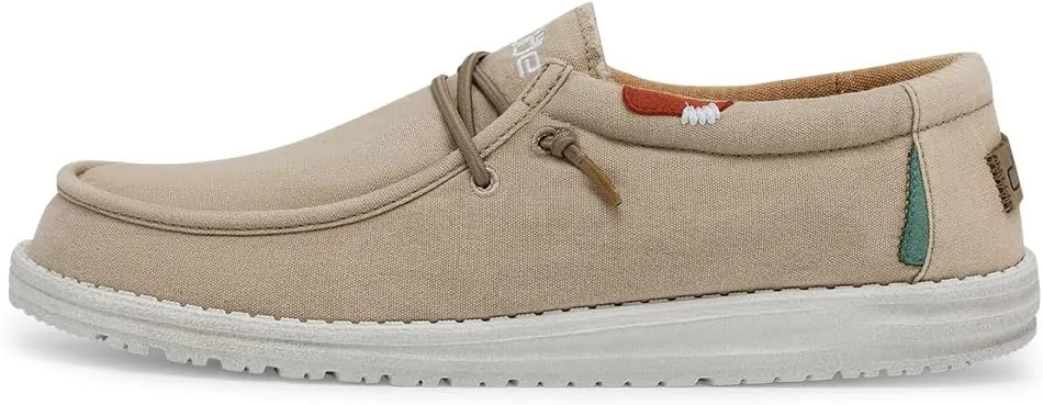 Hey Dude Men's Wally Wash | Men’s Shoes Lace Up Loafers Comfortable & Light-Weight
