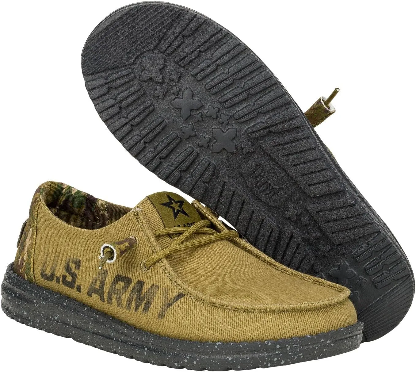 Hey Dude Wendy US Armed Forces, Navy, Army, Women’s Shoes, Women’s Slip-on Loafers, Comfortable & Light-Weight