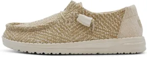 Hey Dude Wendy Woven Zig Zag Cream Size 10 | Women’s Shoes | Women’s Slip-on Loafers | Comfortable & Light-Weight
