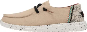 Hey Dude Women's Wendy Linen | Women’s Shoes | Women’s Lace Up Loafers | Comfortable & Light-Weight