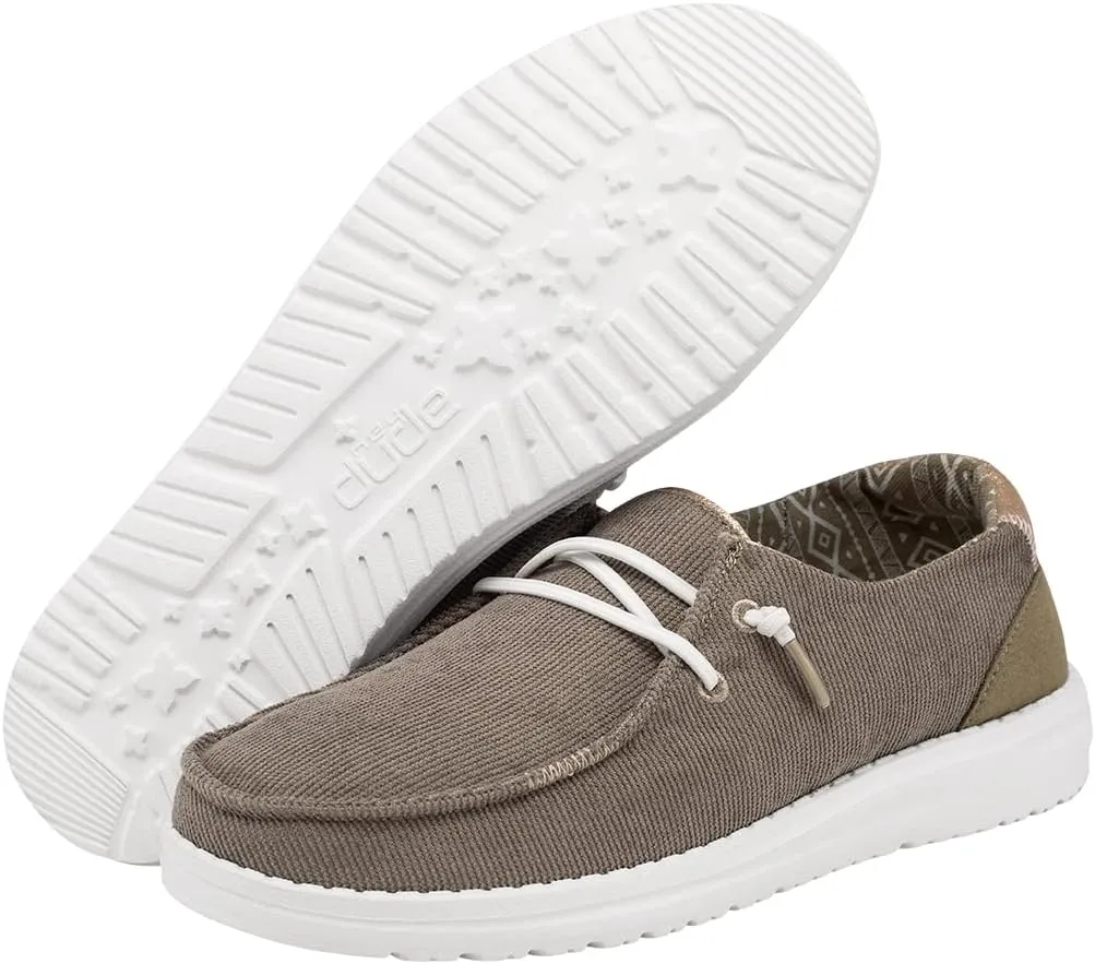 Hey Dude Women's Wendy Pois | Women’s Shoes | Women’s Lace Up Loafers | Comfortable & Light-Weight