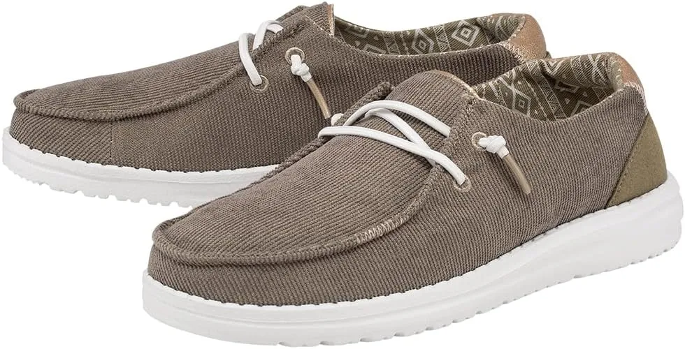 Hey Dude Women's Wendy Pois | Women’s Shoes | Women’s Lace Up Loafers | Comfortable & Light-Weight