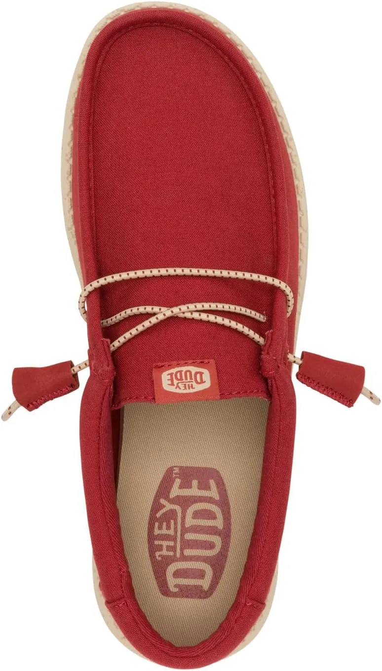 HEYDUDE Men's Wally Canvas, Men’s Shoes, Slip-on Loafers, Comfortable & Light-Weight