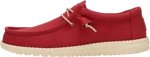 HEYDUDE Men's Wally Canvas, Men’s Shoes, Slip-on Loafers, Comfortable & Light-Weight
