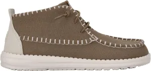 HEYDUDE Wendy Mid Stonewash Canvas Tan Size 11, Women’s Shoes, Women’s Slip-on Loafers, Comfortable & Light-Weight