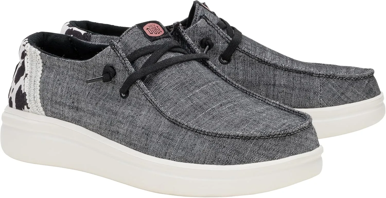 HEYDUDE Wendy Rise Animal, Women’s Shoes, Women’s Slip-on Loafers, Comfortable & Light-Weight
