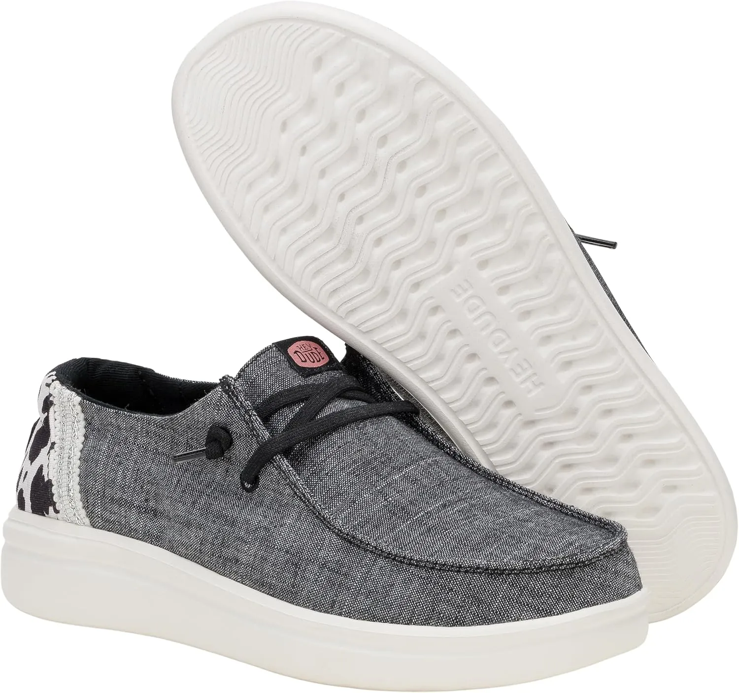 HEYDUDE Wendy Rise Animal, Women’s Shoes, Women’s Slip-on Loafers, Comfortable & Light-Weight