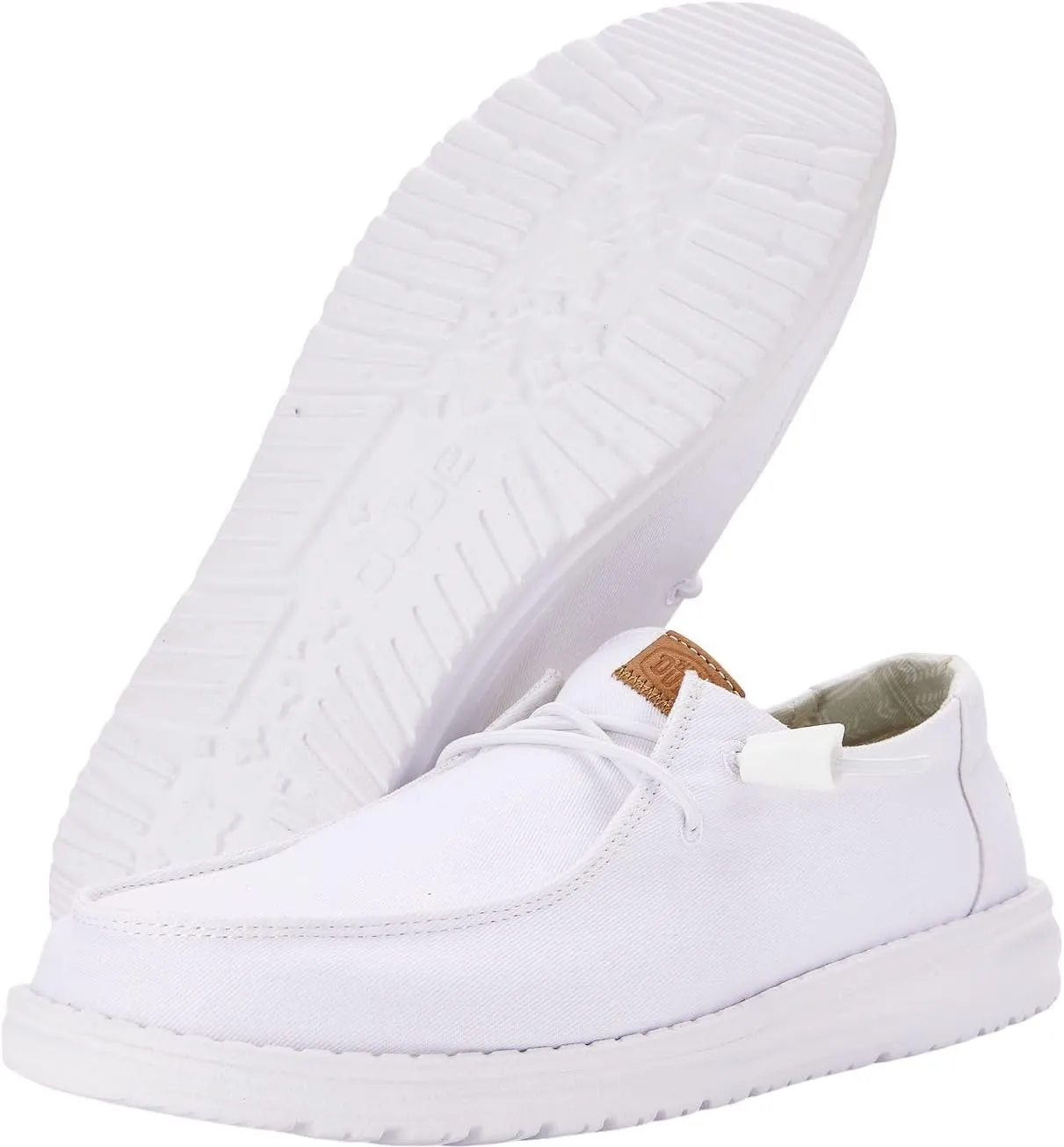 HEYDUDE Women's Wendy Canvas, Women’s Shoes, Women's Slip-on Loafers, Comfortable & Light-Weight
