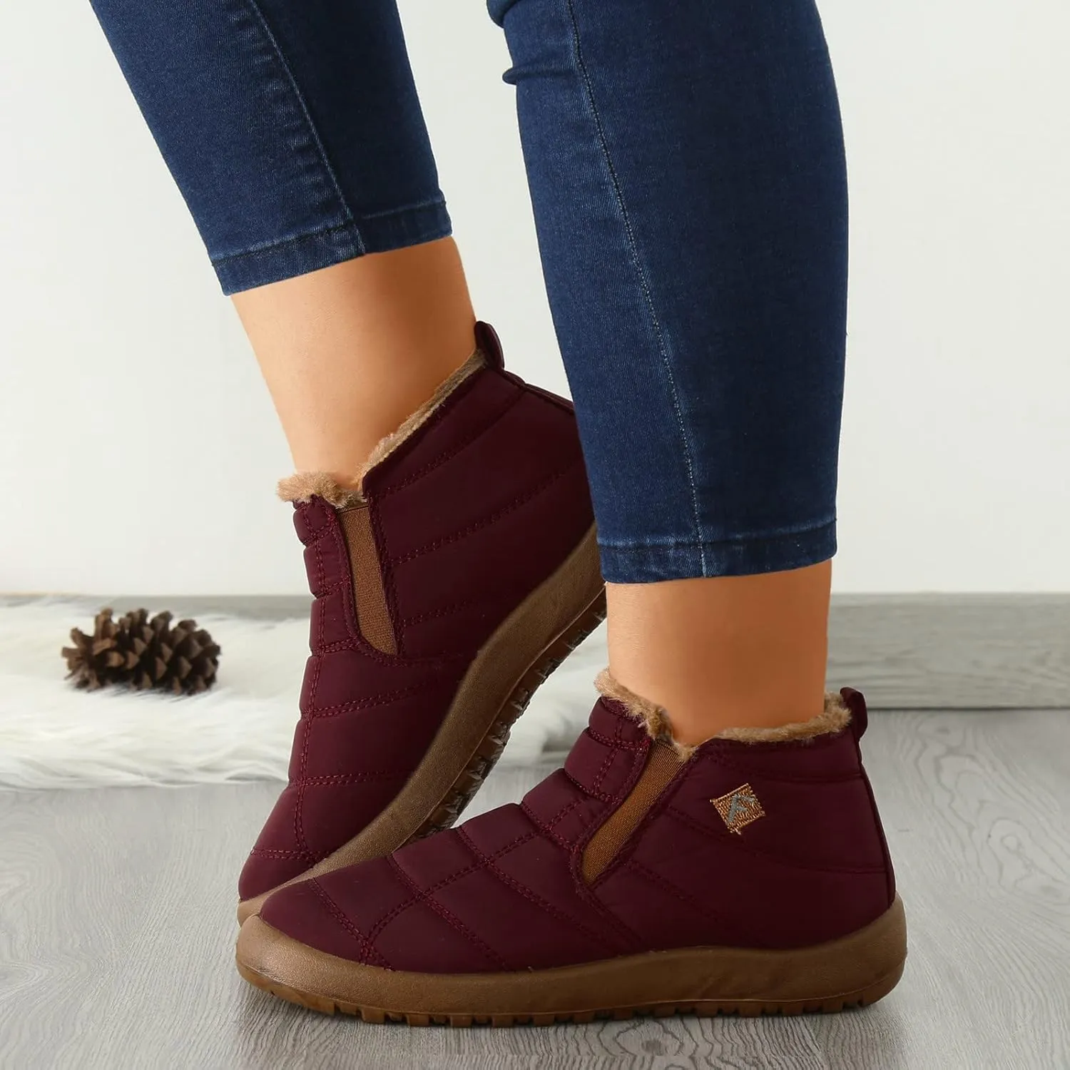 Hiking Boots for Teen Girl Waterproof Winter Boots Insulated Ankle Shoes Lightweight Hiking Boot Work Boots for Men