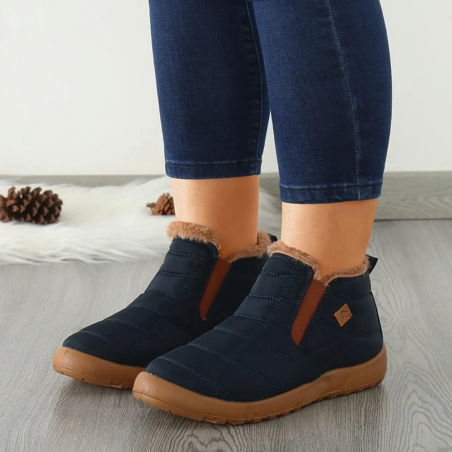 Hiking Boots for Teen Girl Waterproof Winter Boots Insulated Ankle Shoes Lightweight Hiking Boot Work Boots for Men