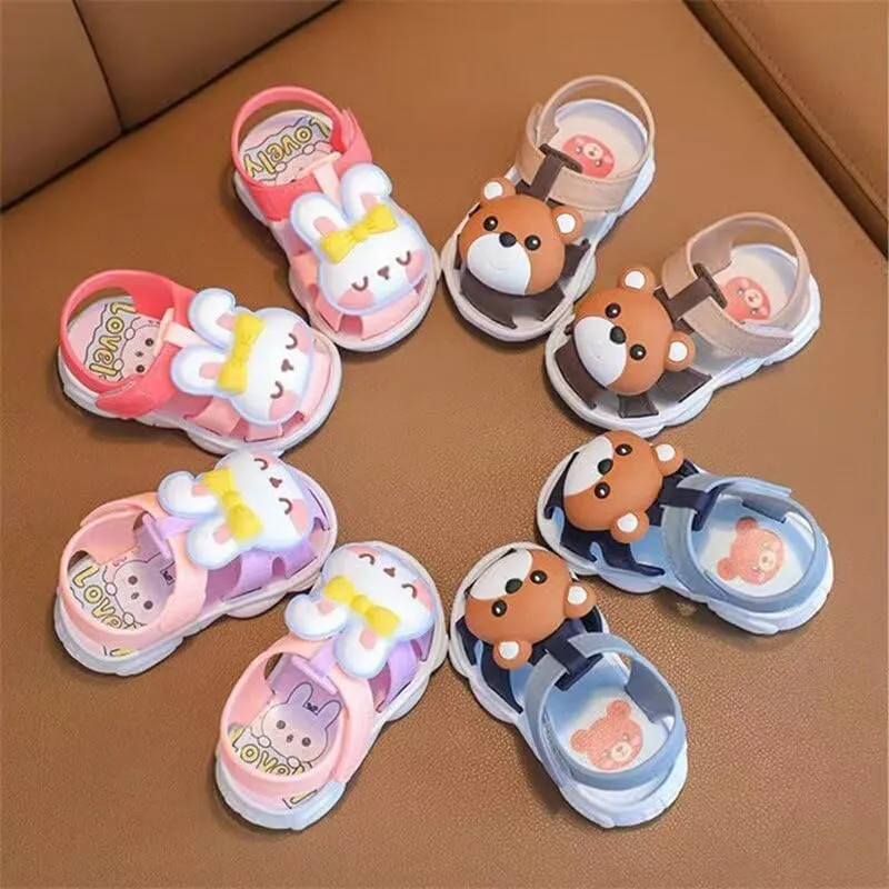 Infant Boys Girls Anti Slip Cartoon Sandals for Outdoor Walking