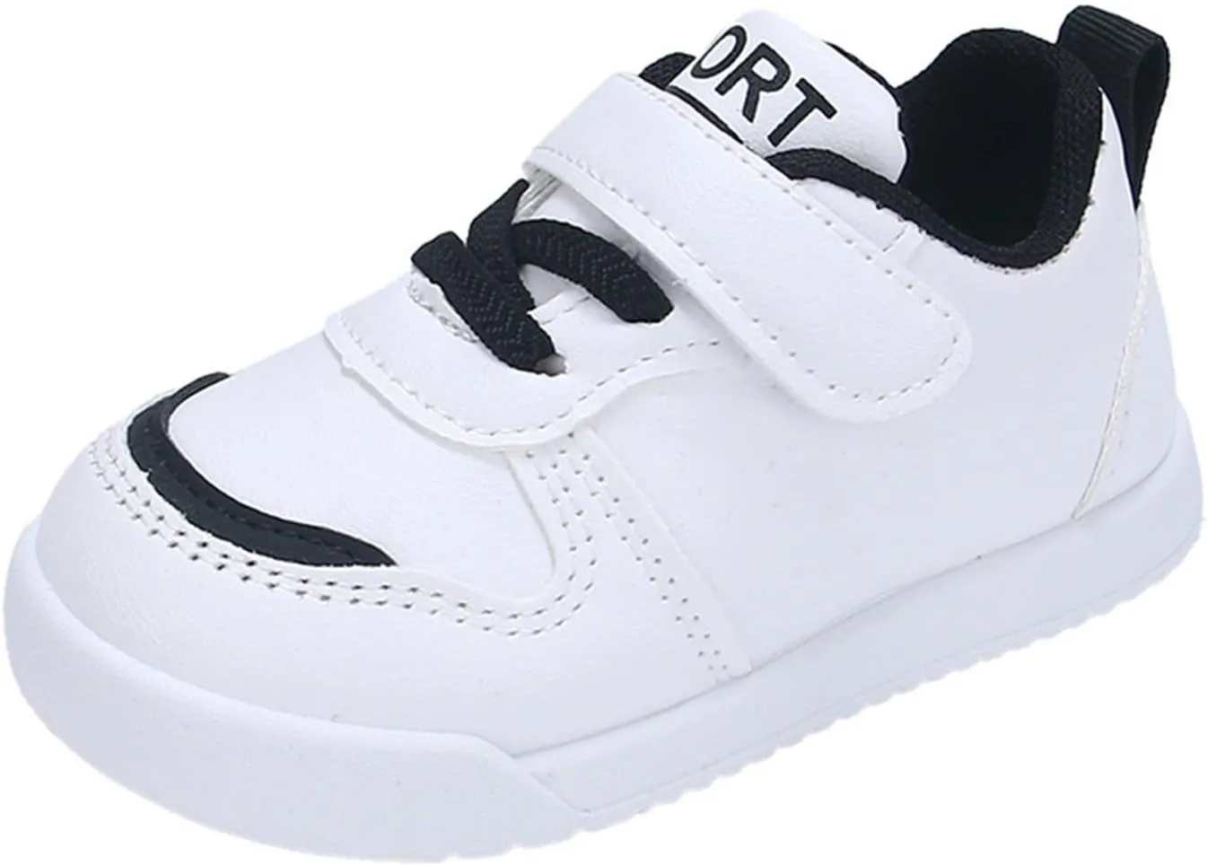 Infant Kids Sneakers School Running Loafers Lo𝐰 Top Walking Tennis Casual Shoes Strap Athletic Sneakers for Children
