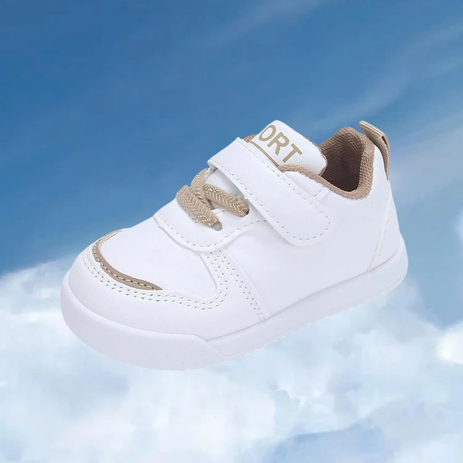 Infant Kids Sneakers School Running Loafers Lo𝐰 Top Walking Tennis Casual Shoes Strap Athletic Sneakers for Children