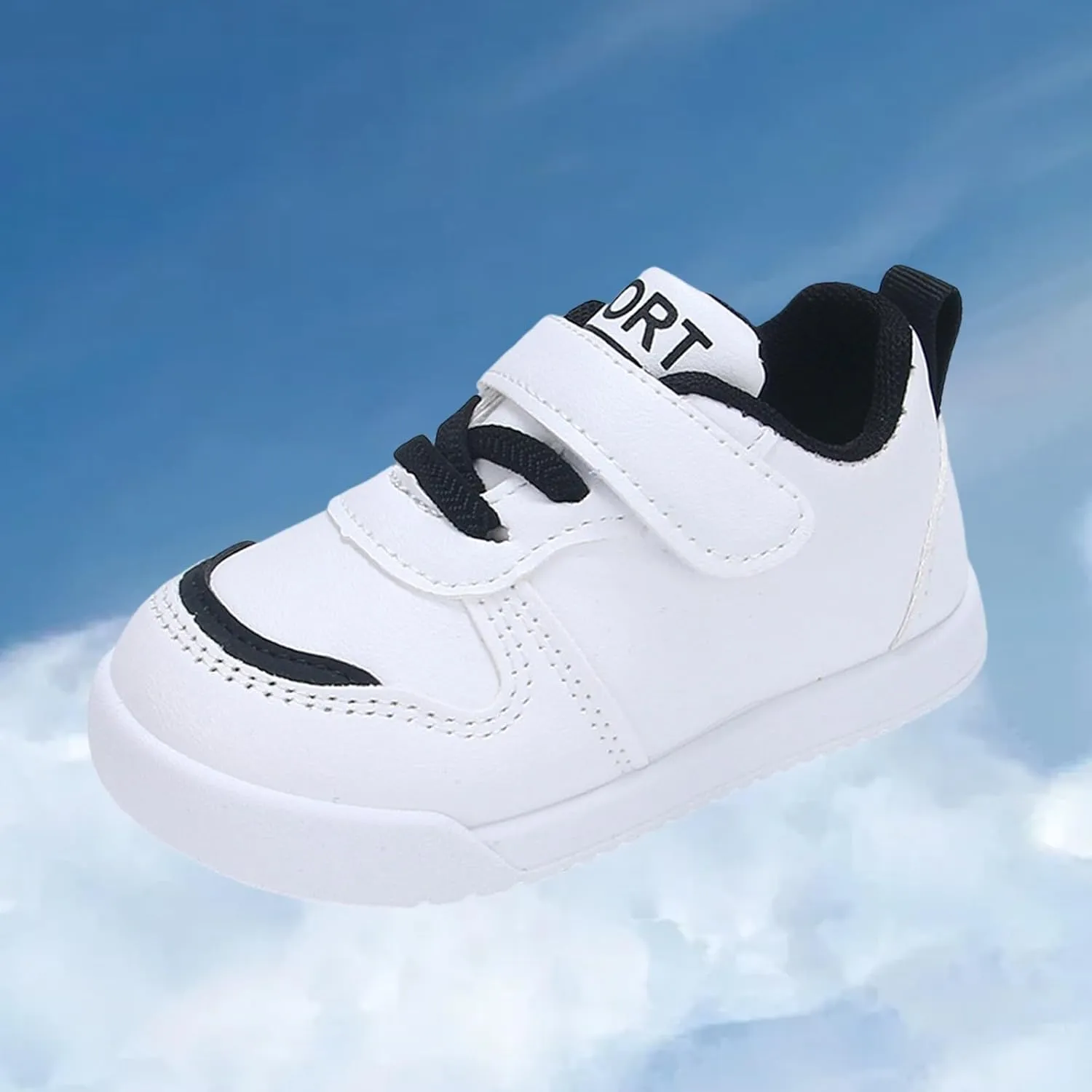 Infant Kids Sneakers School Running Loafers Lo𝐰 Top Walking Tennis Casual Shoes Strap Athletic Sneakers for Children