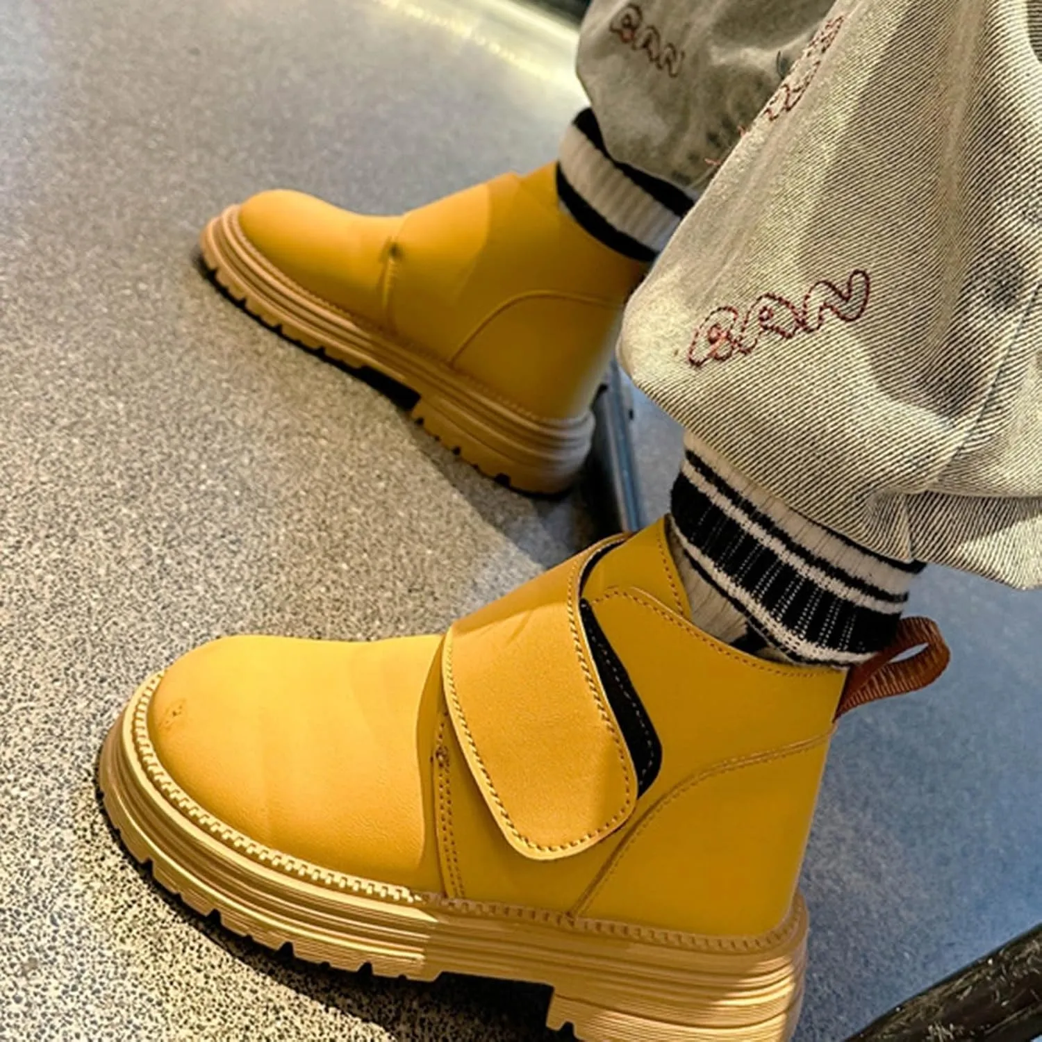 Infant Toddler Kids Winter Ankle Boot Solid Classic Water Proof Rubber Soft Sole Anti Winter Boots Sizes11 Cowboy Boots