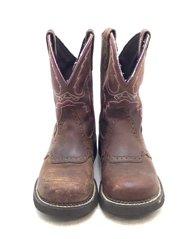 Justin Women's Gypsy L9903 Brown Leather Cowgirl Western Boots - Size 7 B