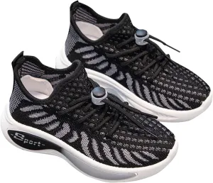 Kids Mesh Lace Sneakers Outdoor Running Athletic Non Slip Sport Shoes Youth Childrens Breathable Comfy Soft Casual Shoes