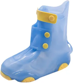 Kids Rain Shoes Cute Cartoon Non-Slip Soft Bottom Rain Shoes Portable Waterproof Shoes Unisex Children Rain Shoes, 5