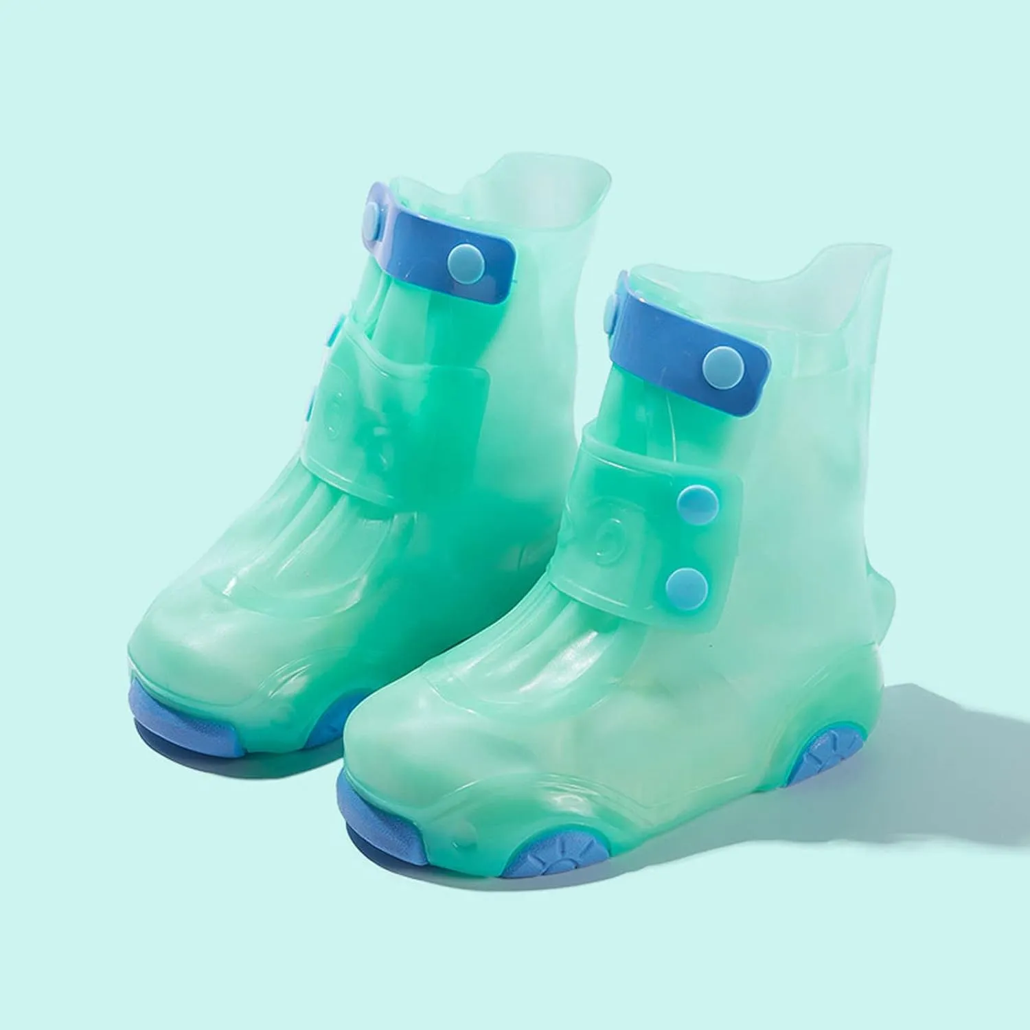 Kids Rain Shoes Cute Cartoon Non-Slip Soft Bottom Rain Shoes Portable Waterproof Shoes Unisex Children Rain Shoes, 5