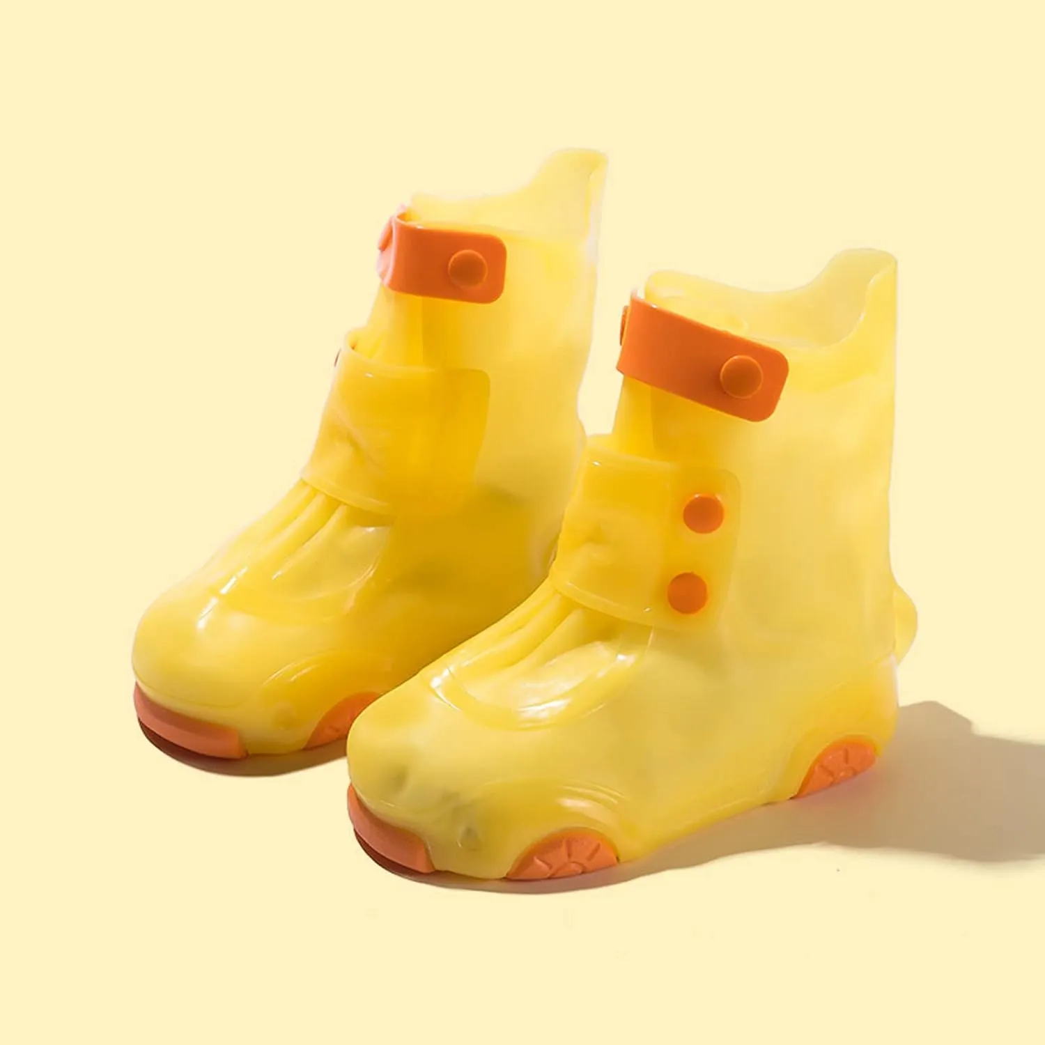 Kids Rain Shoes Cute Cartoon Non-Slip Soft Bottom Rain Shoes Portable Waterproof Shoes Unisex Children Rain Shoes, 5