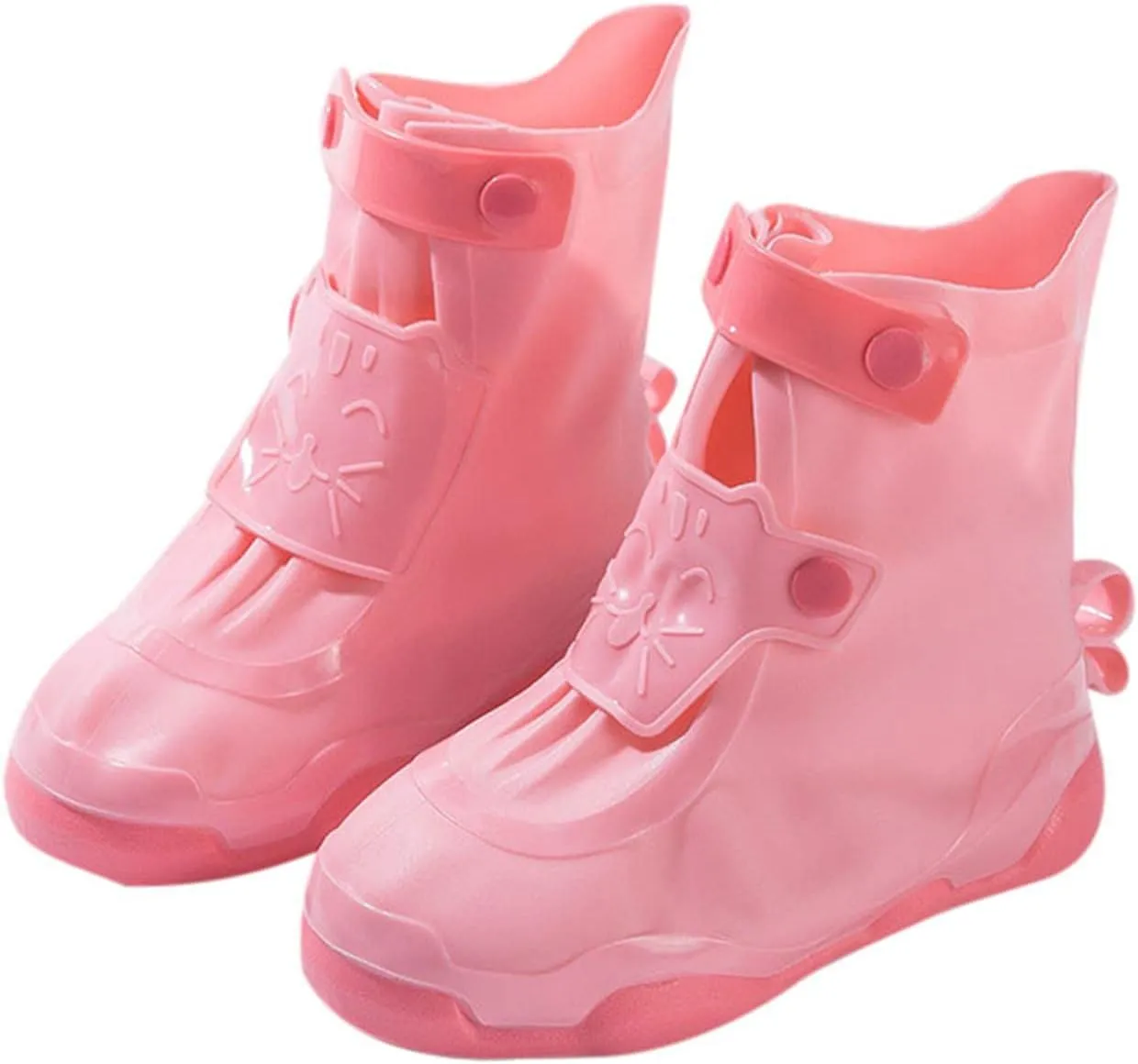 Kids Rain Shoes Cute Cartoon Non-Slip Soft Bottom Rain Shoes Portable Waterproof Shoes Unisex Children Rain Shoes, 5