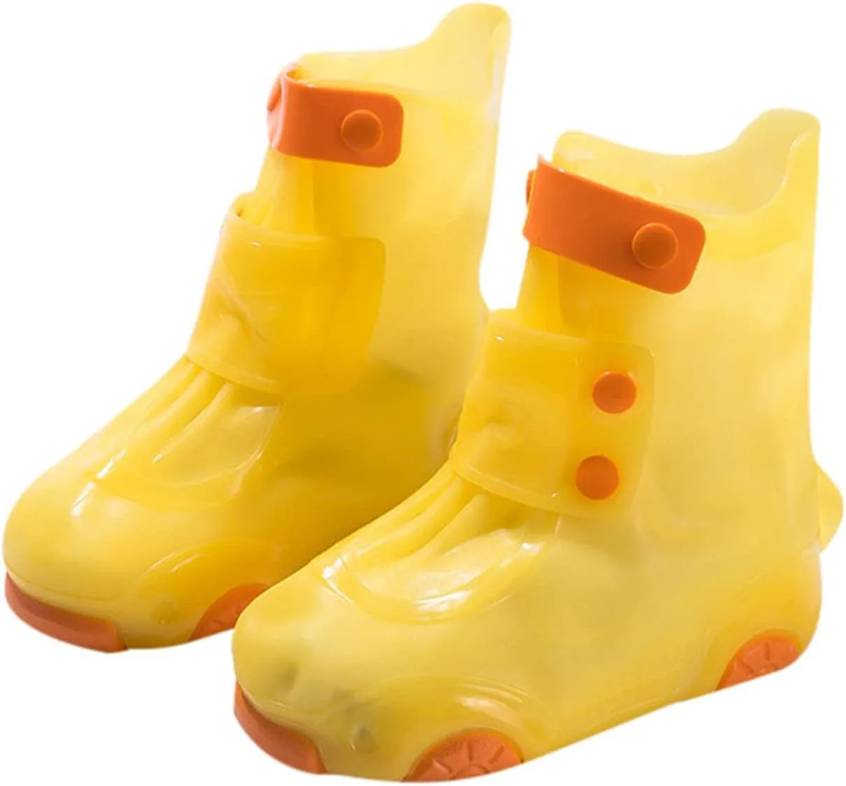 Kids Rain Shoes Cute Cartoon Non-Slip Soft Bottom Rain Shoes Portable Waterproof Shoes Unisex Children Rain Shoes, 5