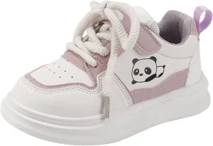 Kids Shoelace Running Sport Shoes Ankle Flat Non Slip Sneaker Baby Boys Girls Panda Light Breathable Fashion Casual Shoes