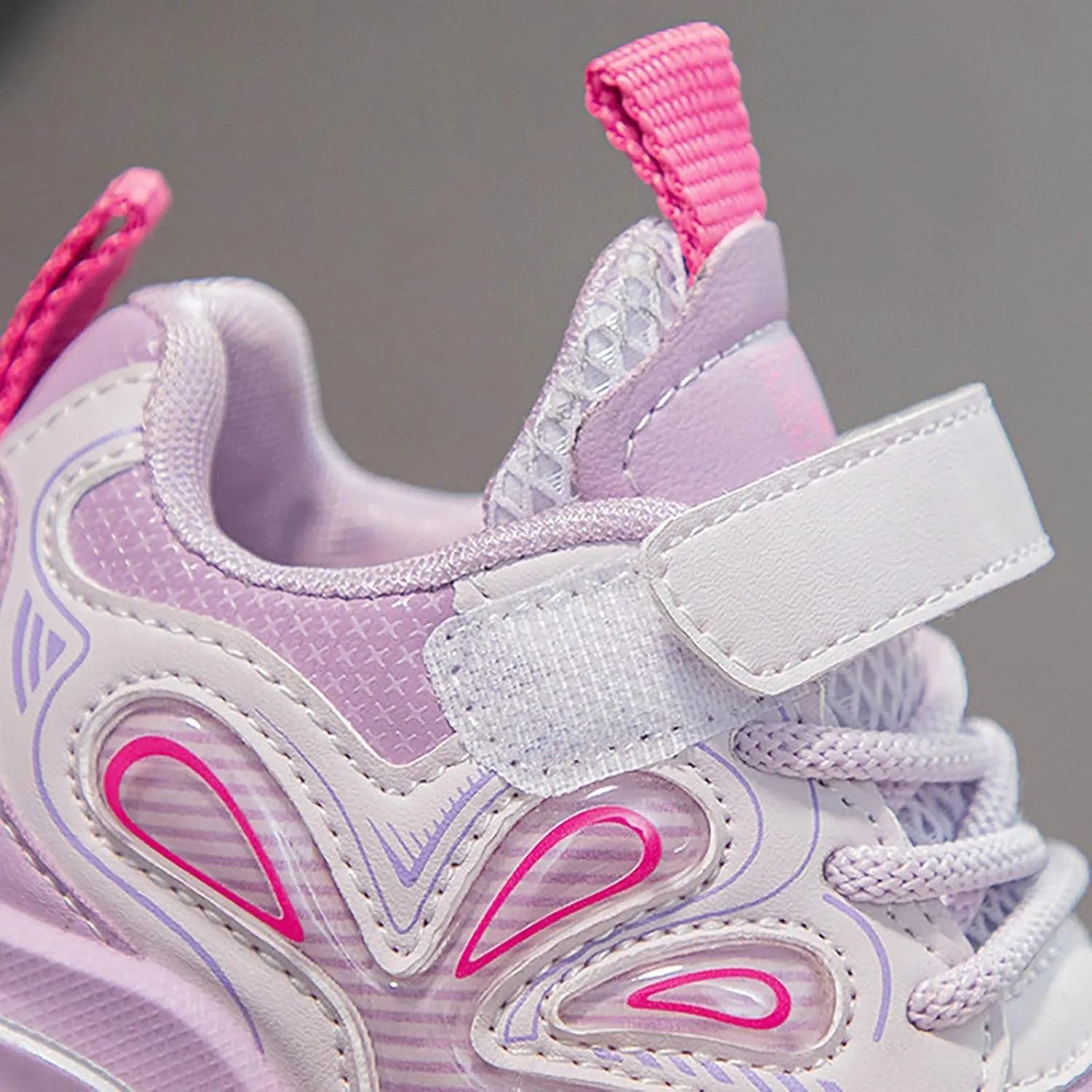 Kids Sport Sneakers for Boys Girls Mesh Breathable Running Shoes Hook and Loop Lightweight Athletic Casual Shoes
