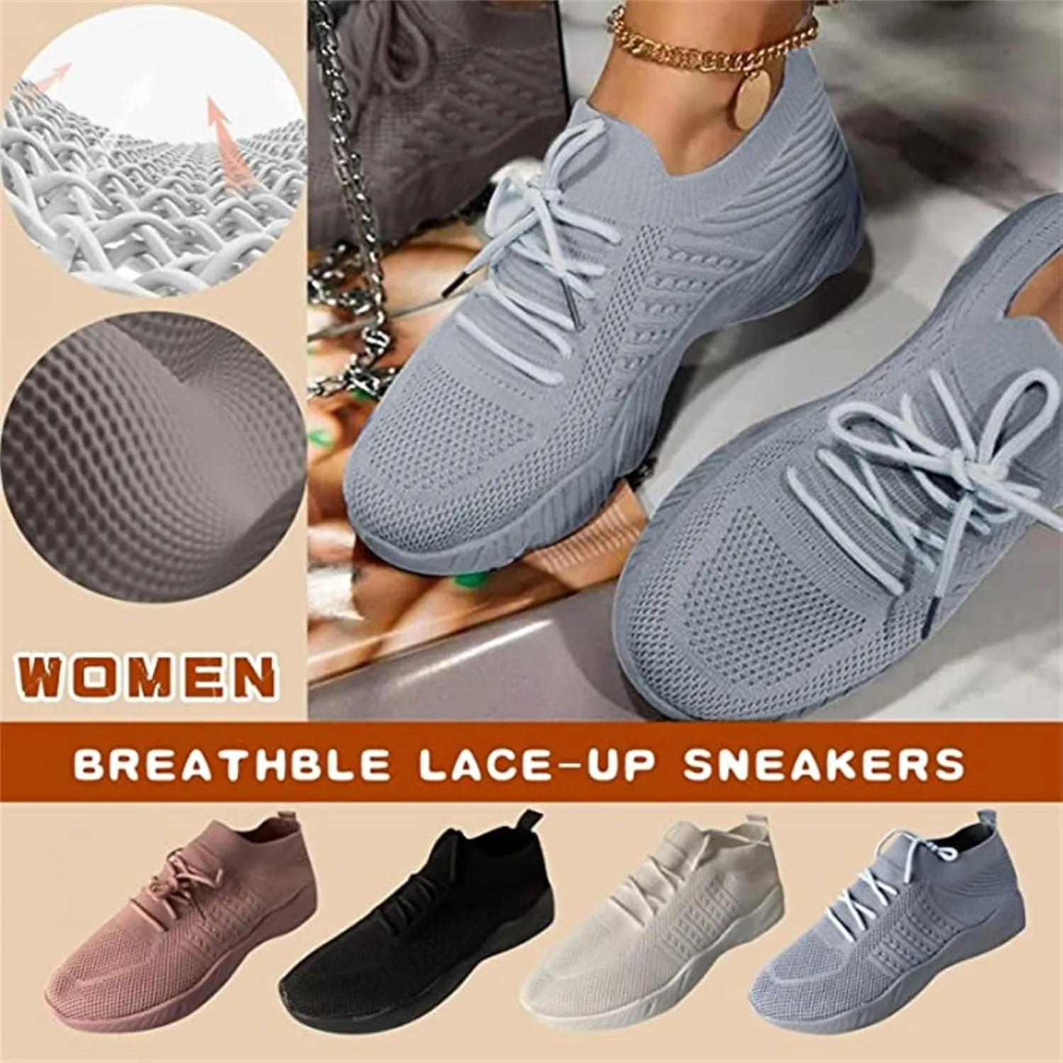 Ladmiple Tennis Shoes Womens Walking Running Slip On Lightweight Casual Non Slip Athletic Gym Comfort Fashion Sneakers 2025