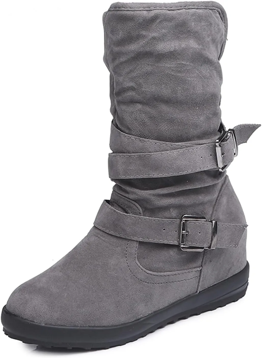 Ladmiple Winter Boots For Women Fashion Snow Boots Warm Ankle Booties Slip On Outdoor Fur Lined Casual Walking Shoes
