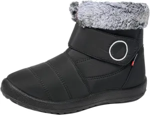 Lausiuoe Winter Boots For Women Waterproof Snow Non Slip Warm Fur Lined Waterproof Ankle Boots Outdoor Comfortable Shoes