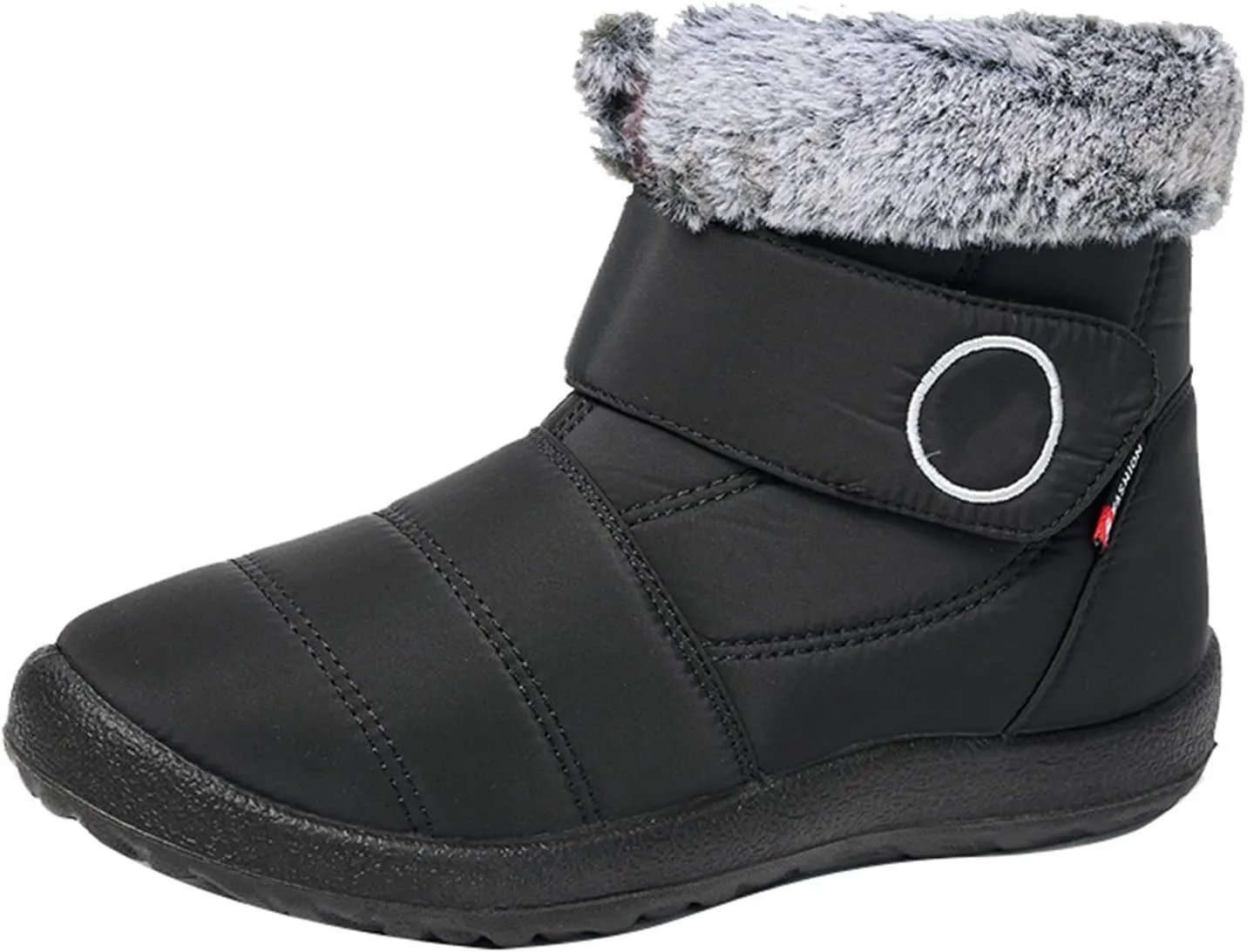 Lausiuoe Winter Boots For Women Waterproof Snow Non Slip Warm Fur Lined Waterproof Ankle Boots Outdoor Comfortable Shoes