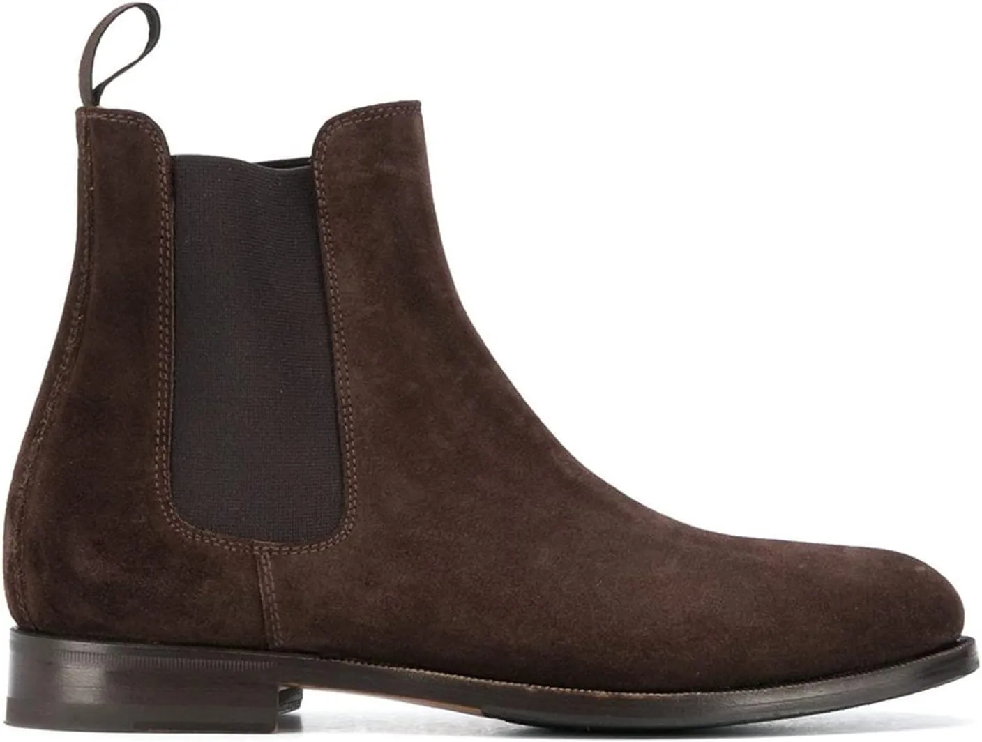 LEHOOR Women Chunky Low Heel Chelsea Ankle Boots Suede Round Toe Western Booties Slip On Comfortable 1.5 inch Flat Heel Chelsea Short Boots Elastic Office Ladies Casual Basic Dress Booties Winter Size 4-11 M US