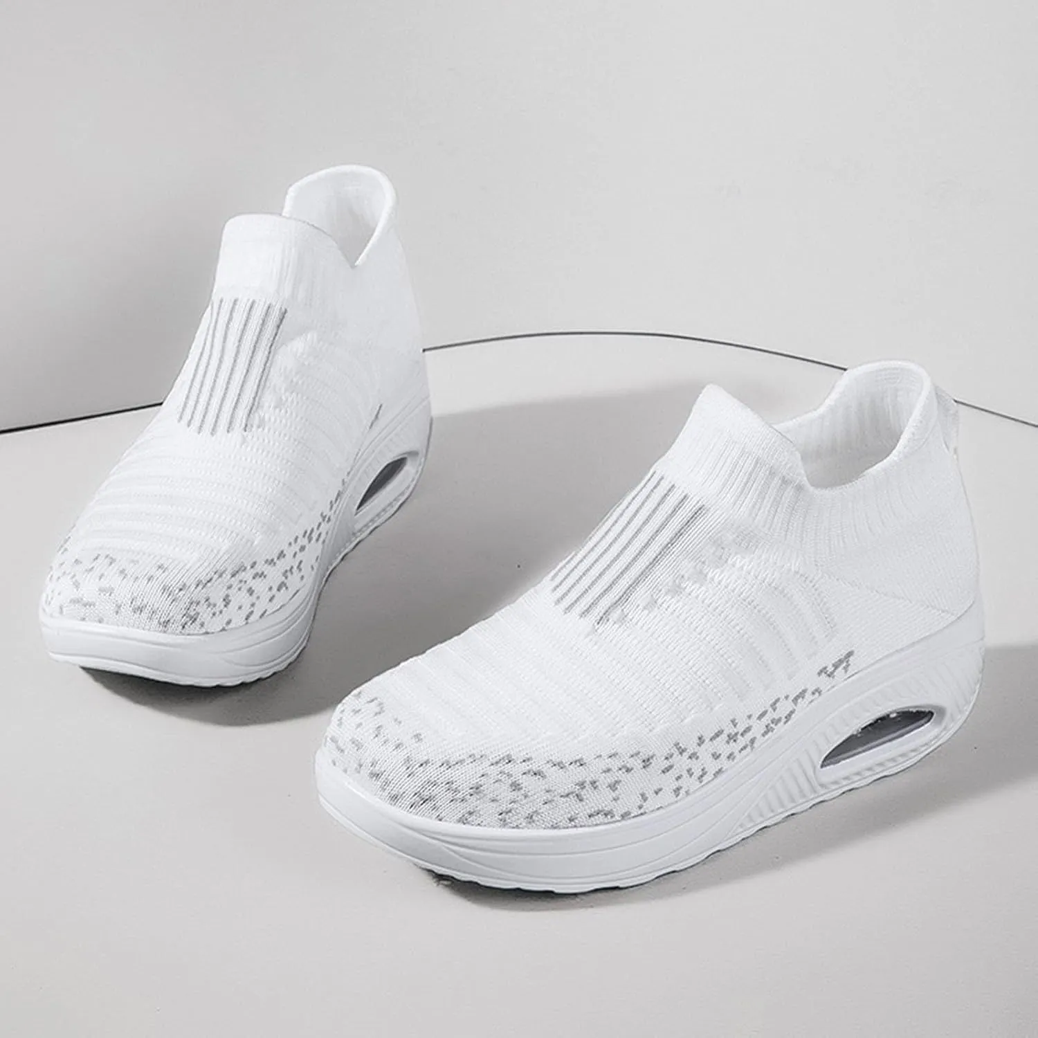 Lightweight Walking Tennis Shoes for Women Sports Mesh Shoes Arch Support Shoes Air Cushion Sole Sneakers