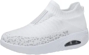 Lightweight Walking Tennis Shoes for Women Sports Mesh Shoes Arch Support Shoes Air Cushion Sole Sneakers